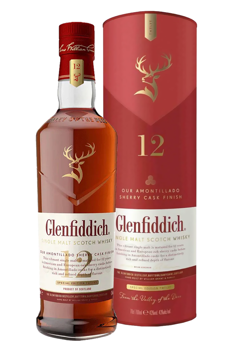 Glenfiddich 12 Years Sherry Cask Finish Single Malt Scotch Whisky Glenfiddich 12 Years Sherry Cask Finish Single Malt Scotch Whisky
