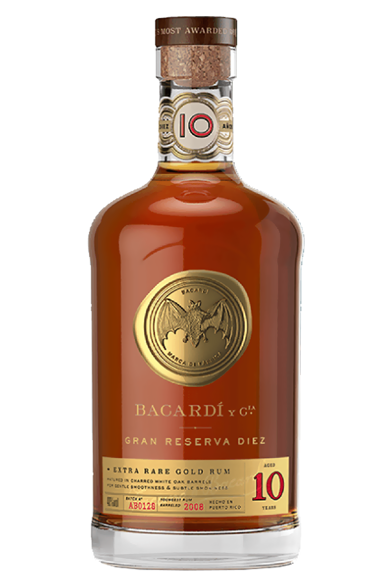 Bacardi Gran Reserva Diez 10 Years Rum 750 ML