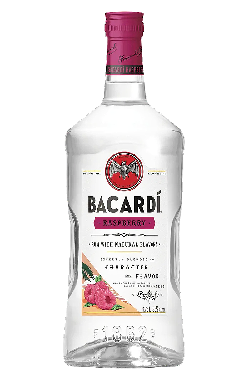 Bacardi Raspberry Flavored Rum 1.75 LT