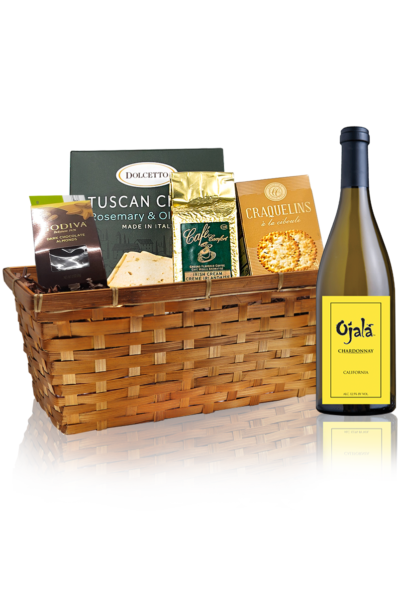 Wine Gift Basket Ojala Chardonnay