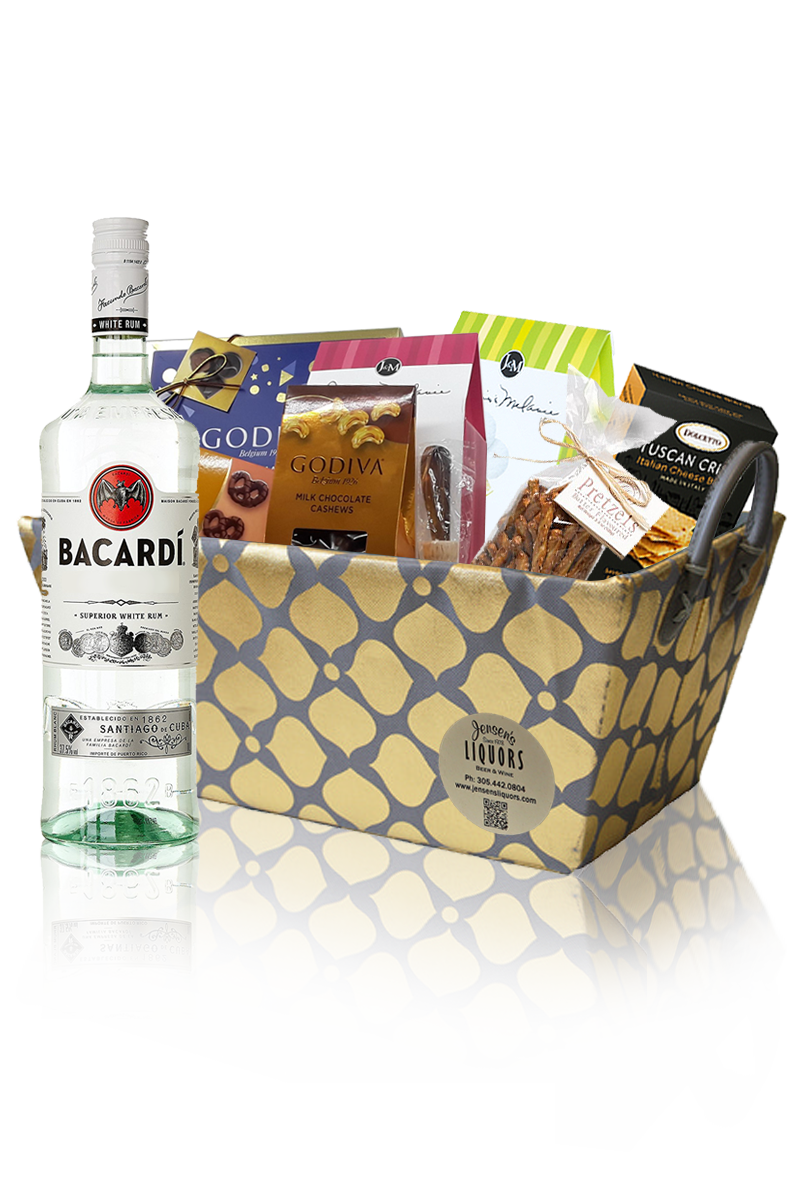 Rum Gift Basket Bacardi Superior