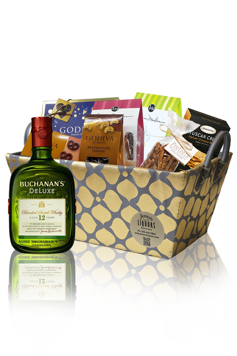 Scotch Gift Basket Buchanan's 12 Years