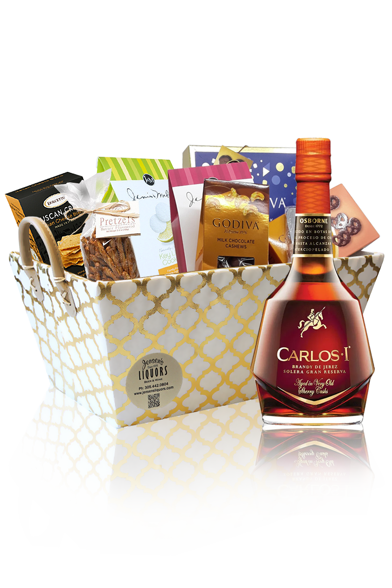 Cognac-Brandy Gift Basket Carlos I