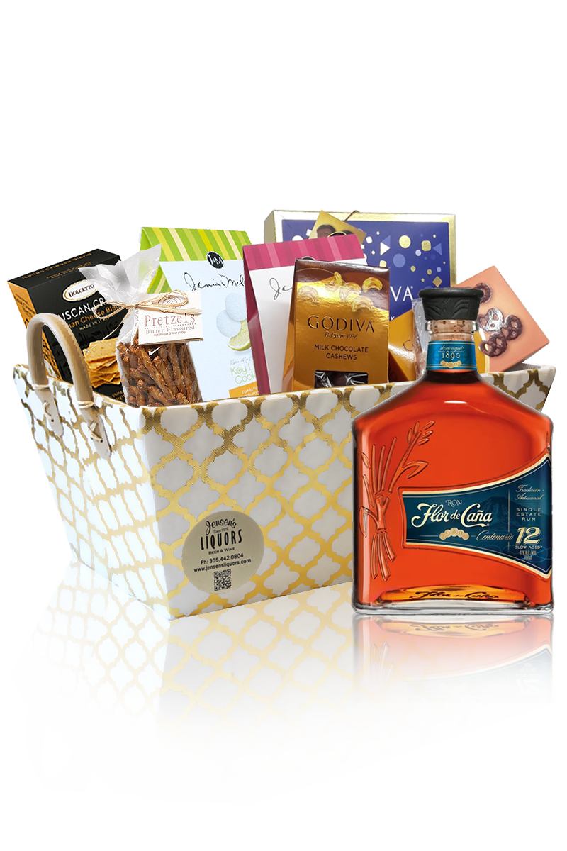 Rum Gift Basket Flor de Caña 12 Years Centenario