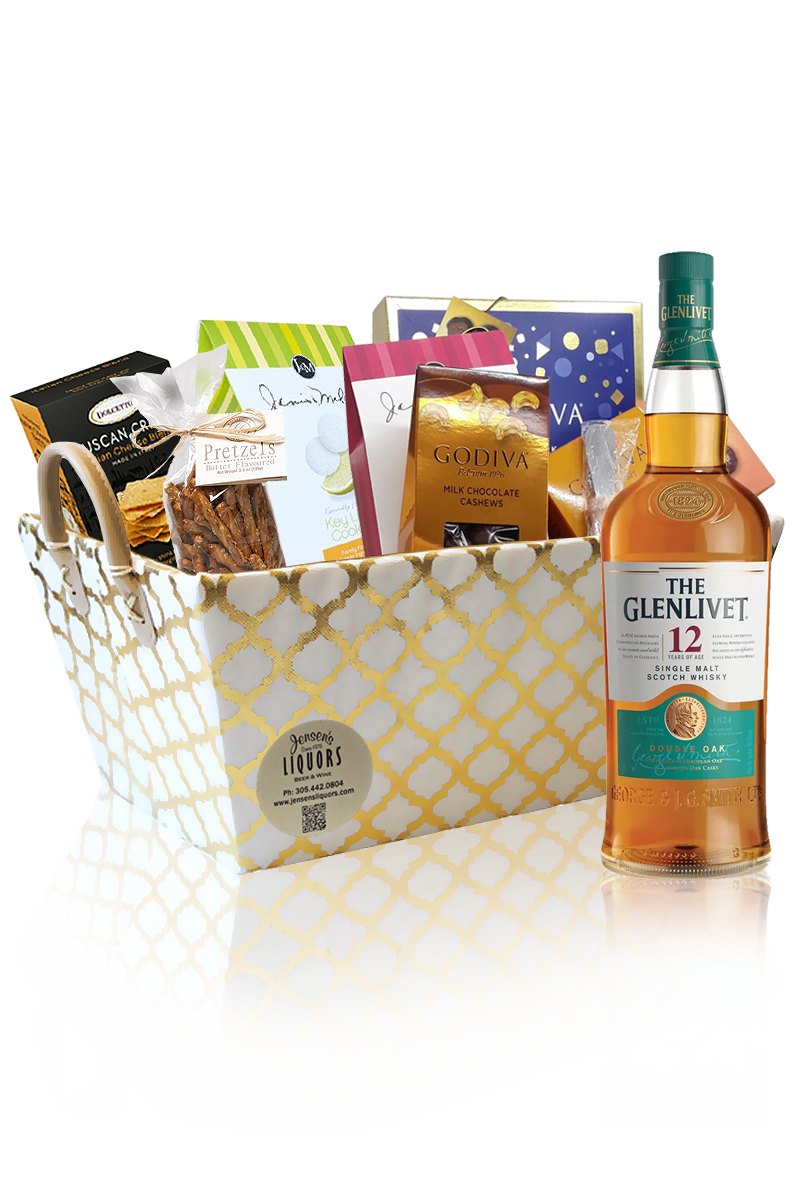 Single Malt Gift Basket Glenlivet 12 Years