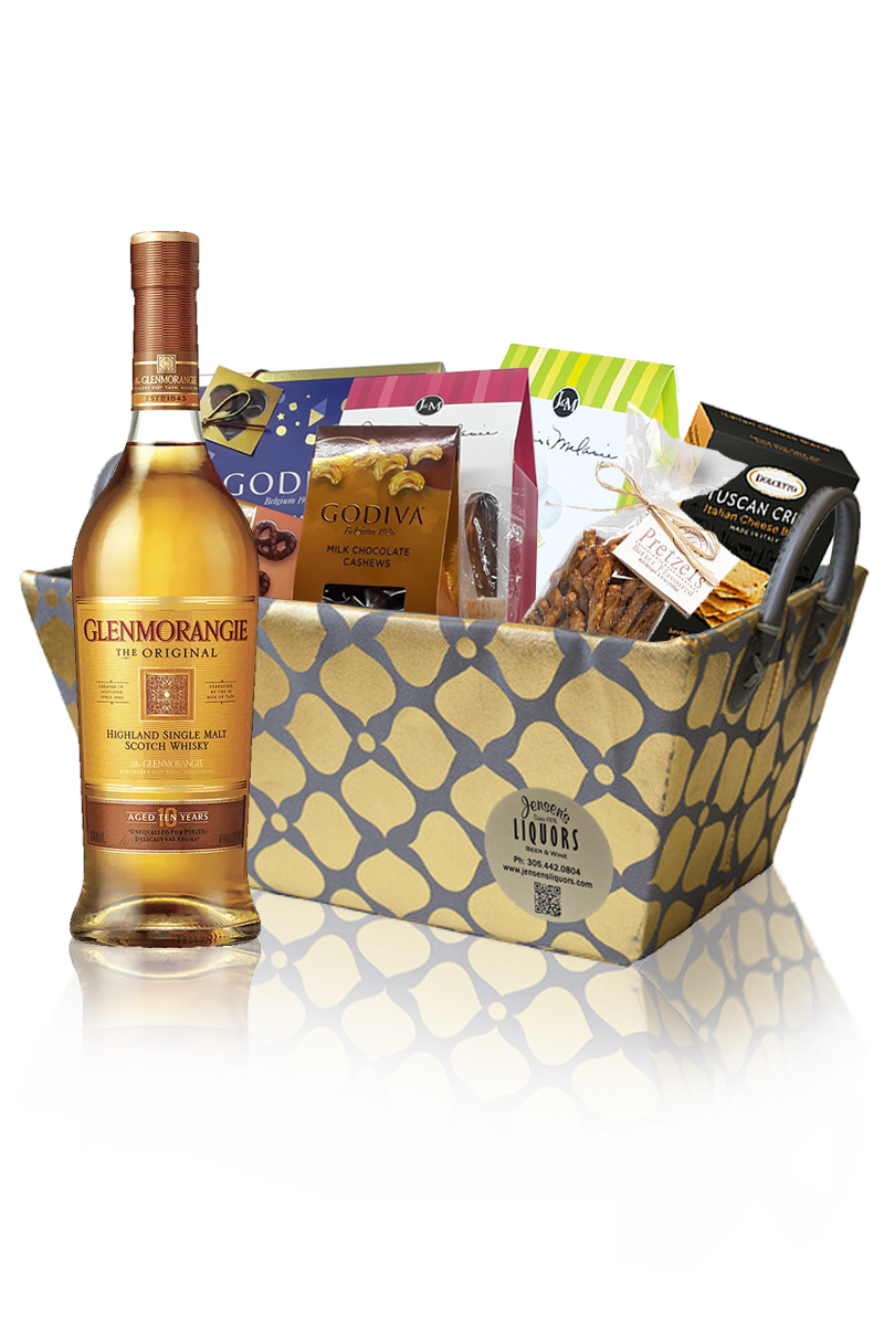 Single Malt Gift Basket Glenmorangie 10 Years