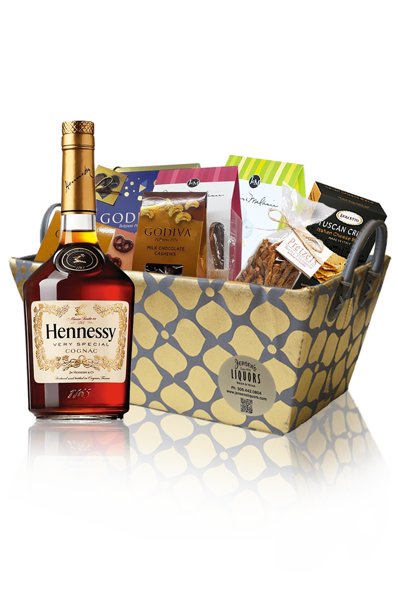 Cognac-Brandy Gift Basket Hennessy VS