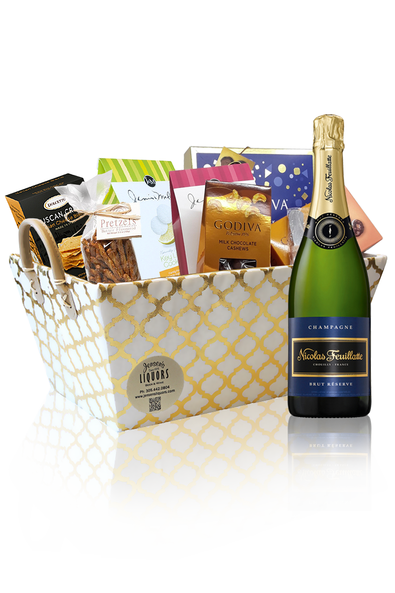 Champagne Gift Basket Nicolas Feuillatte Brut