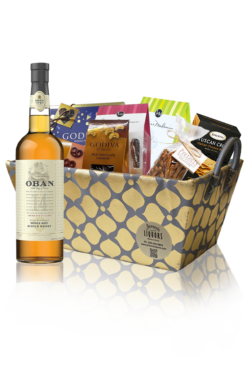 Single Malt Gift Basket Oban 14 Years