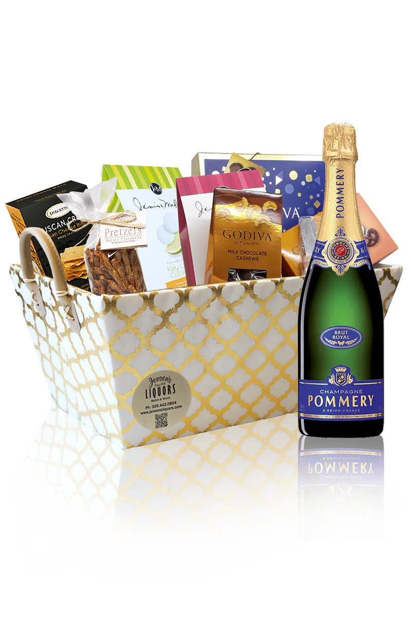 Champagne Gift Basket Pommery Brut