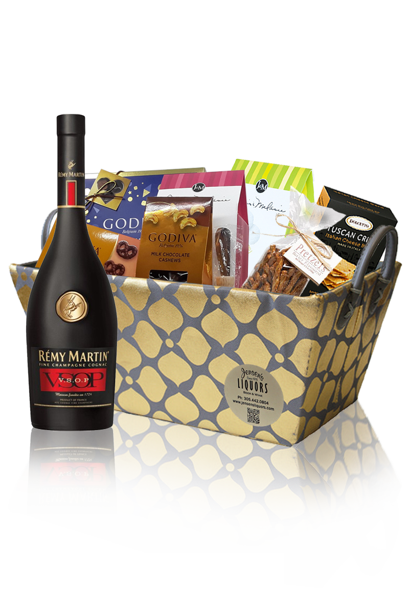 Cognac-Brandy Gift Basket Remy Martin VSOP