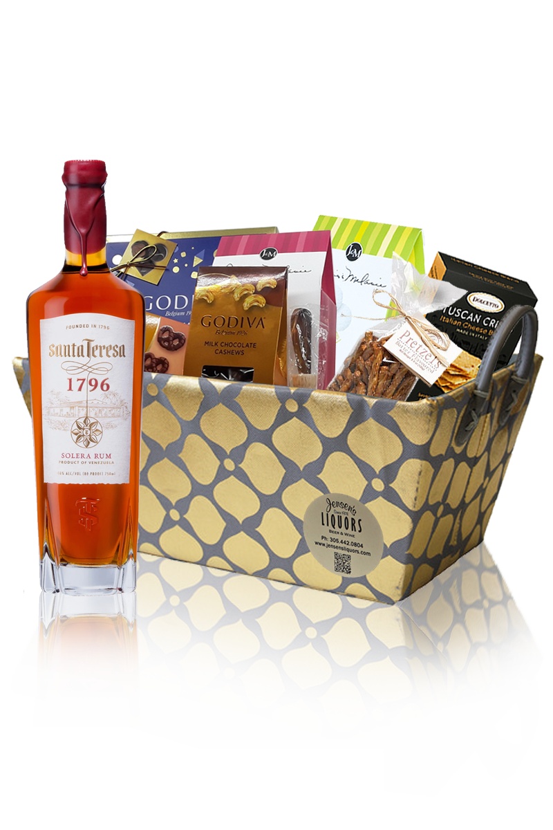 Rum Gift Basket Santa Teresa 1796