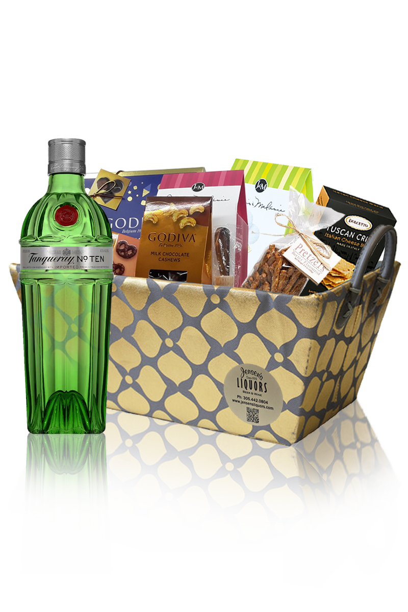 Gin Gift Basket Tanqueray Ten