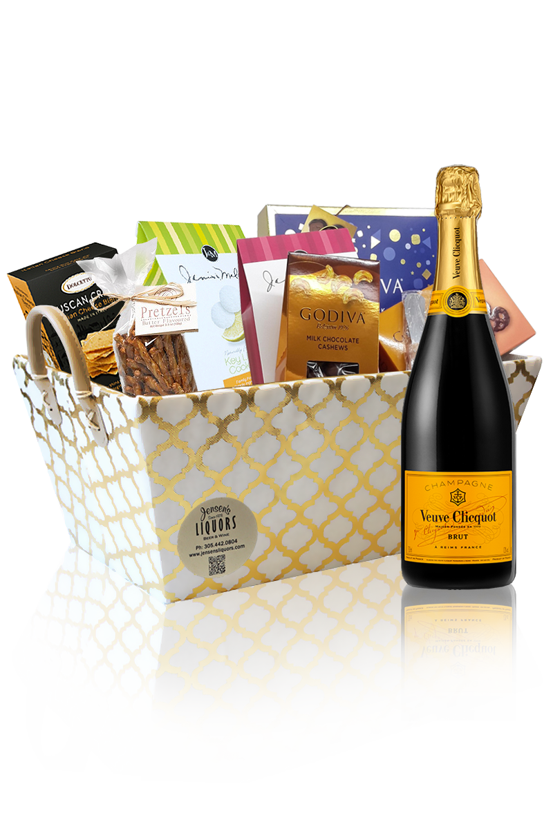 Champagne Gift Basket Veuve Clicquot Brut