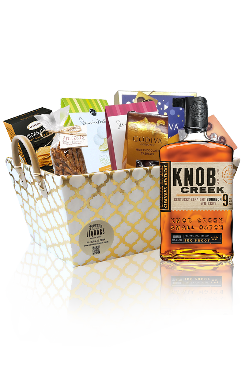 Whiskey-Bourbon Gift Basket Knob Creek 9 Years