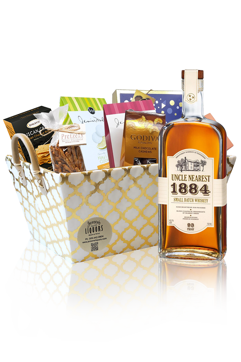 Whiskey-Bourbon Gift Basket Uncle Nearest