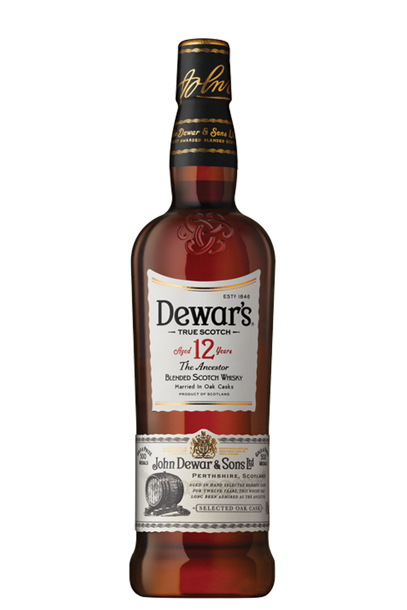 Dewar's 12 Years Blended Scotch Whisky 750 ML