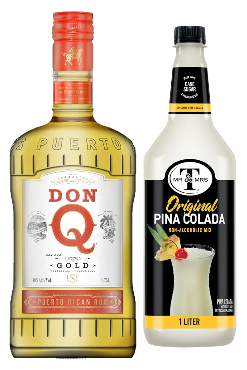 Don Q Gold Piña Colada Cocktail Bundle