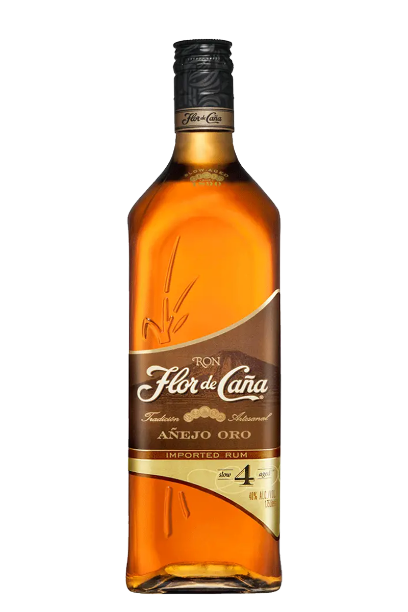 Flor de Caña 4 Years Añejo Gold Rum 1 LT