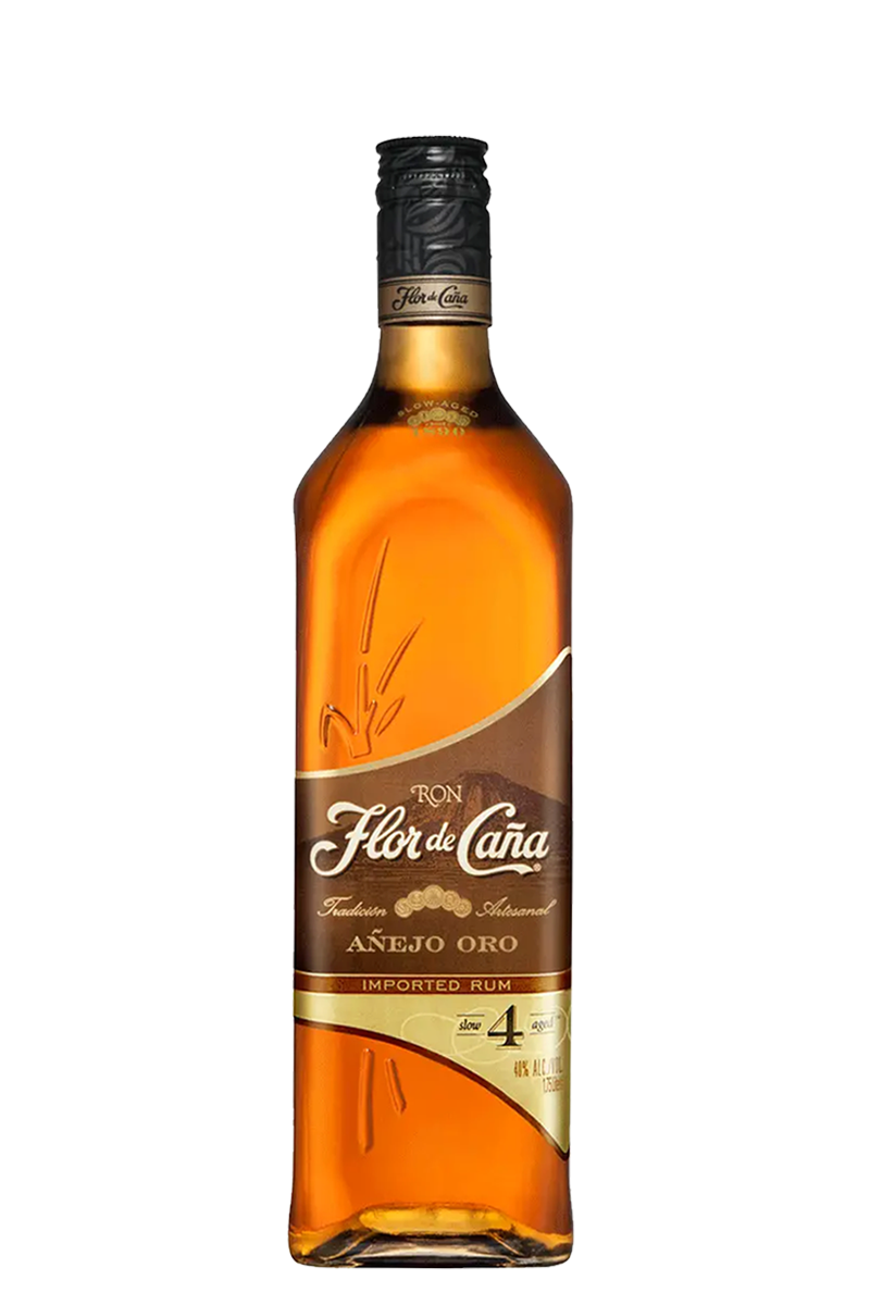 Flor de Caña 4 Years Añejo Gold Rum 750 ML