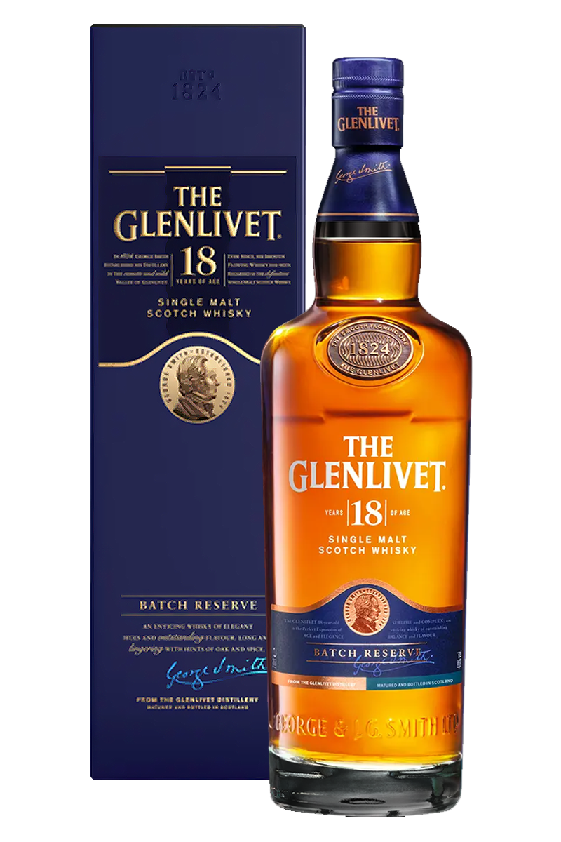 The Glenlivet 18 Years Batch Reserve Single Malt Scotch Whisky 750 ML