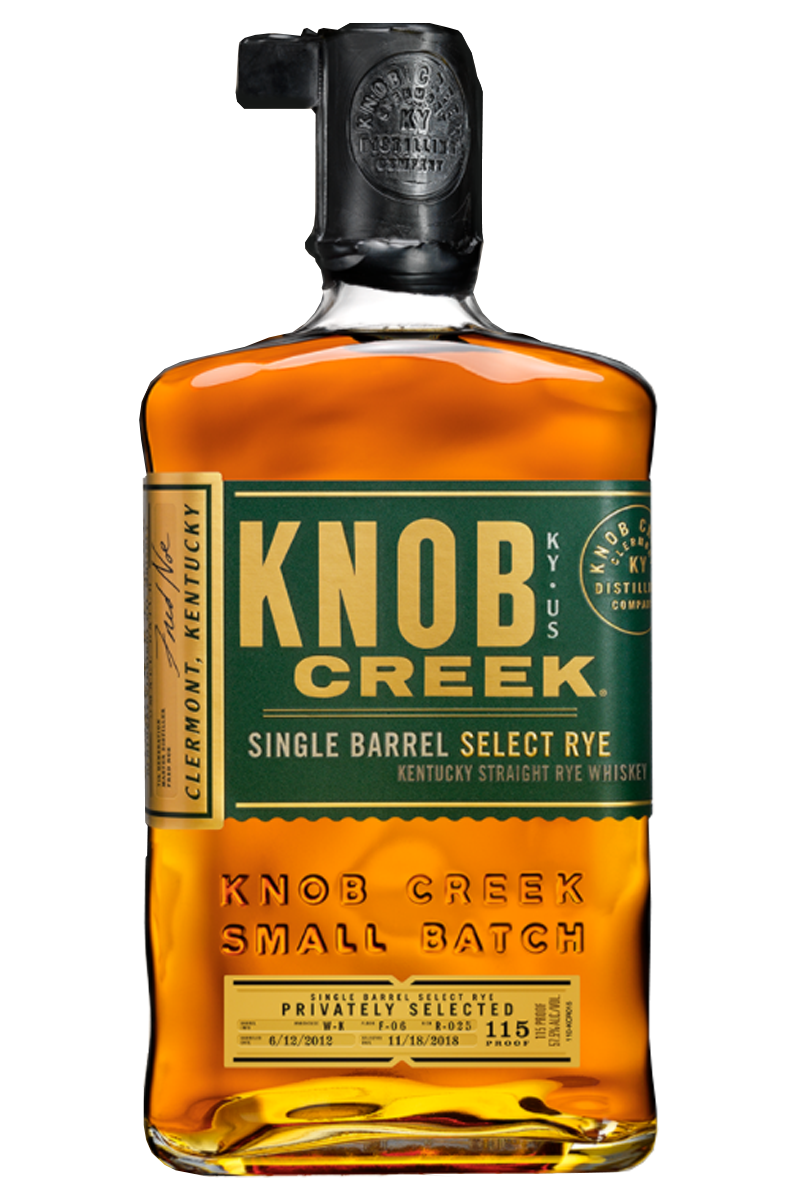 Knob Creek Single Barrel Select 115 Proof Rye Whiskey 750 ML