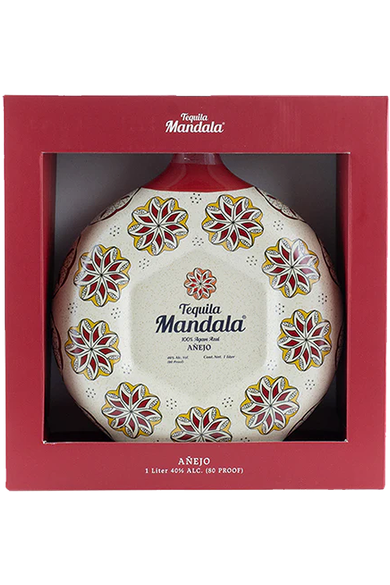 Mandala Ceramic Bottle Añejo Tequila 2