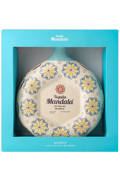 Mandala Ceramic Bottle Blanco Tequila 2