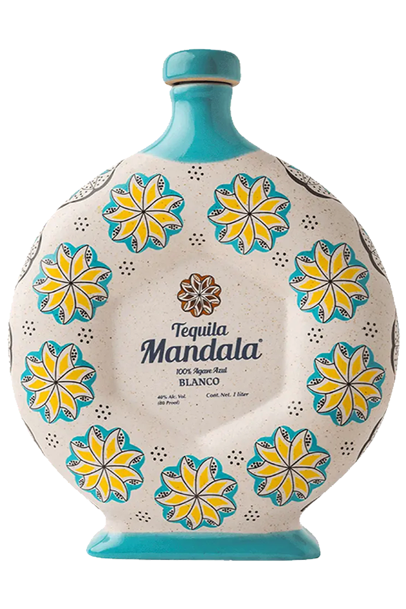 Mandala Ceramic Bottle Blanco Tequila