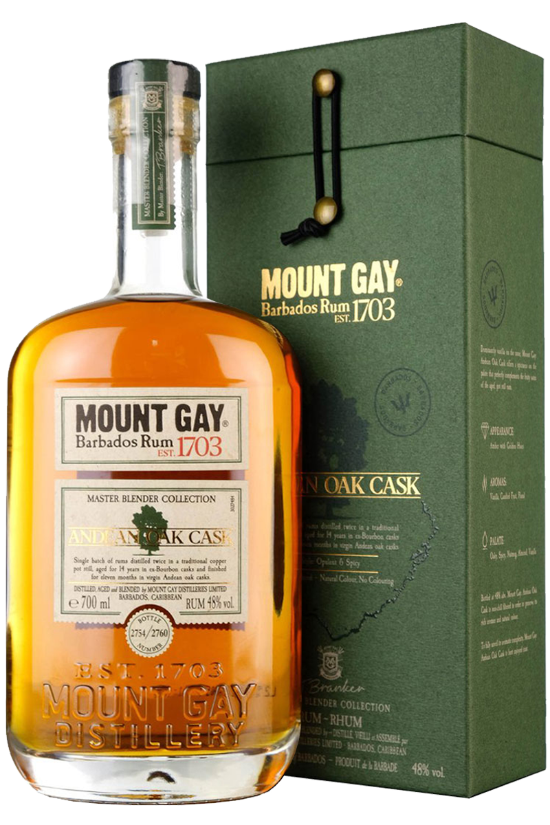 Mount Gay Andean Oak Cask Master Blender Rum Collection