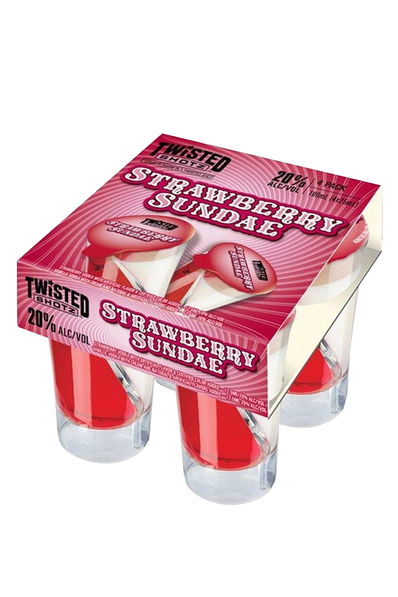 Twisted Shotz Strawberry Sundae Single