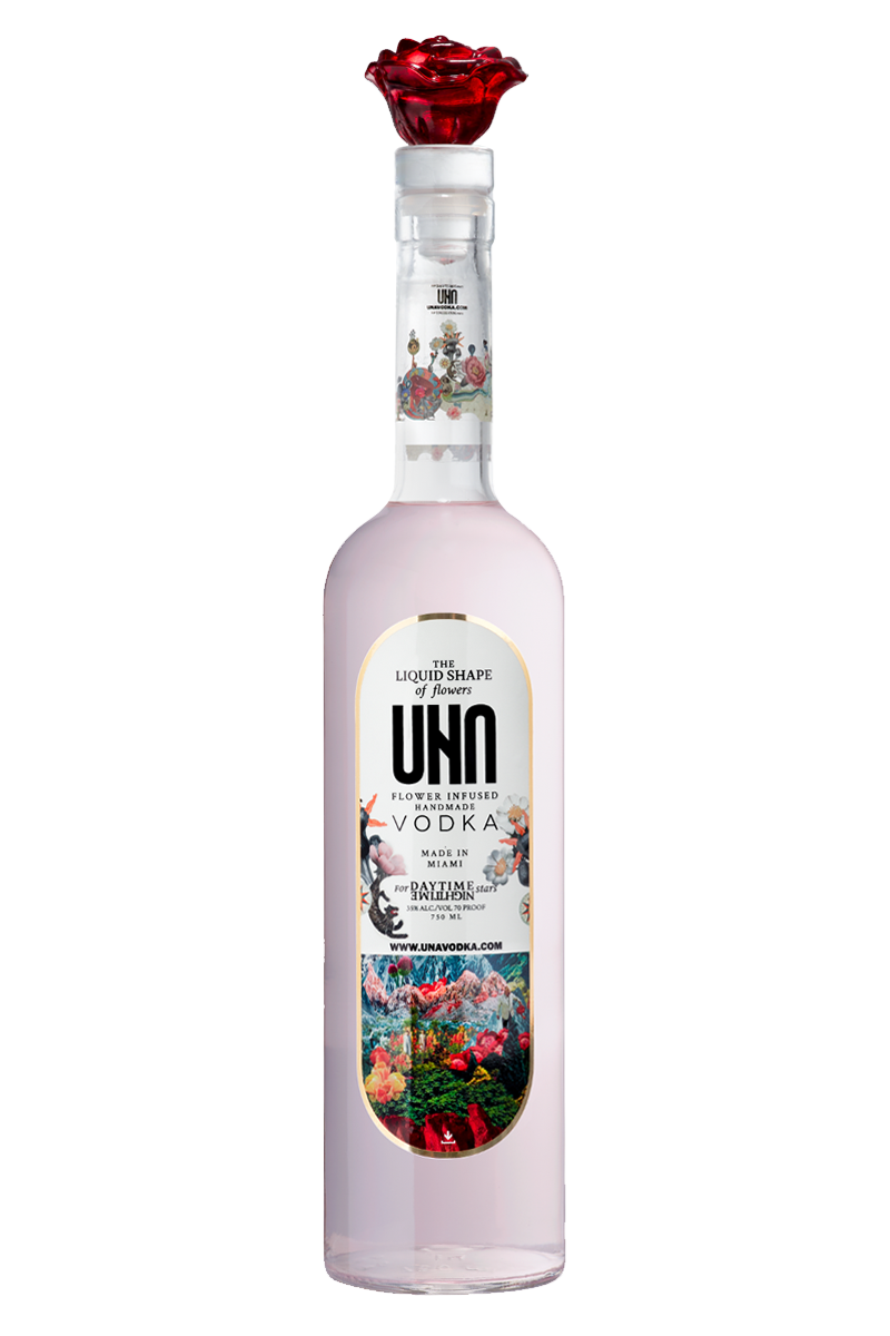 UNA Flower Infused Handmade Luxury Vodka