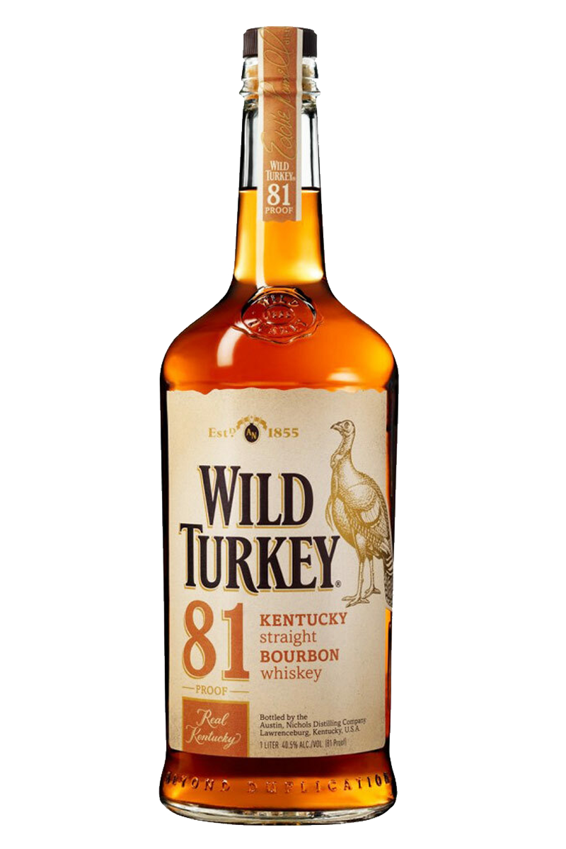 Wild Turkey 81 Proof Kentucky Straight Bourbon Whiskey